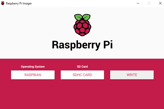 Raspberry Pi Imager in windows